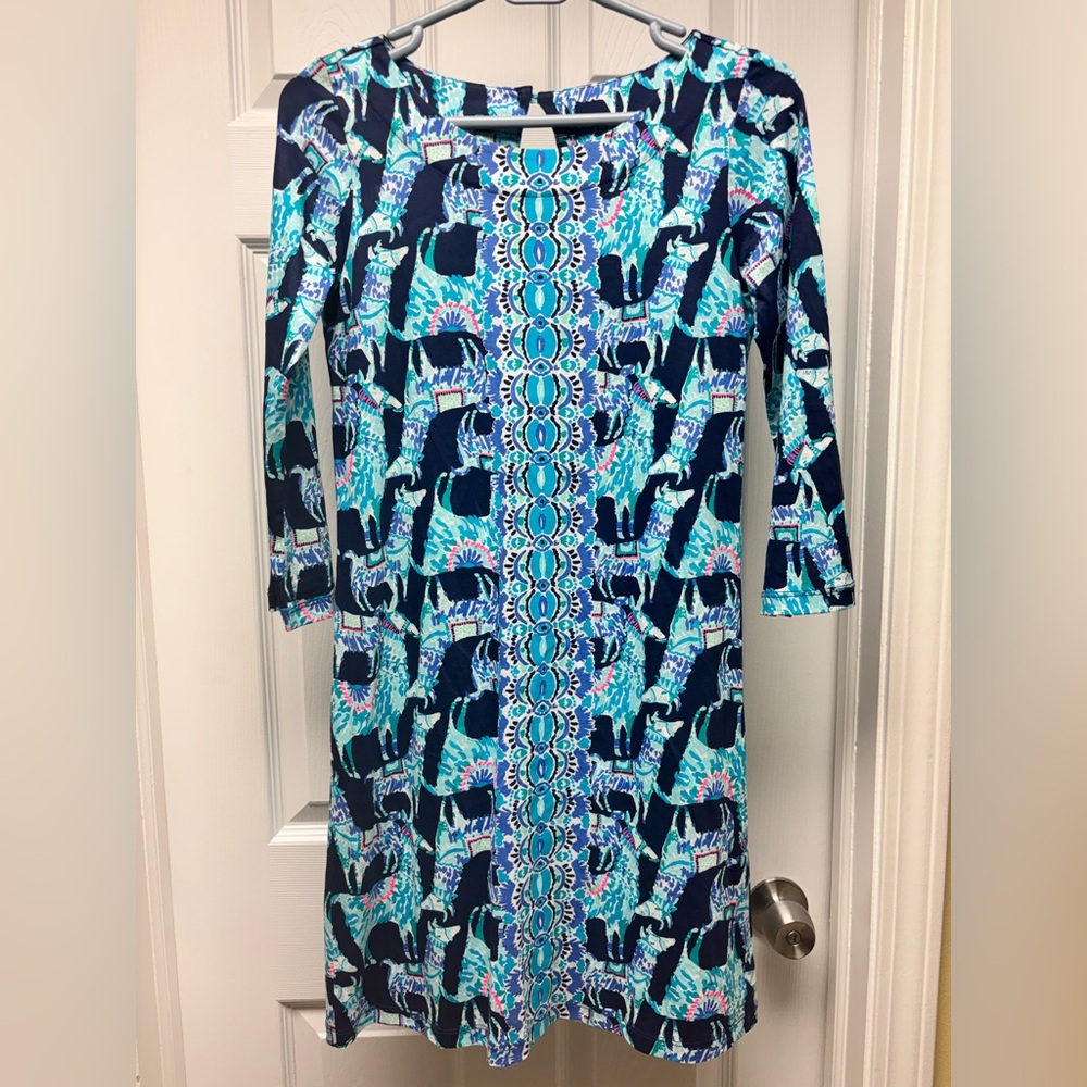 Lilly Pulitzer Llama Print Shift Dress – XS